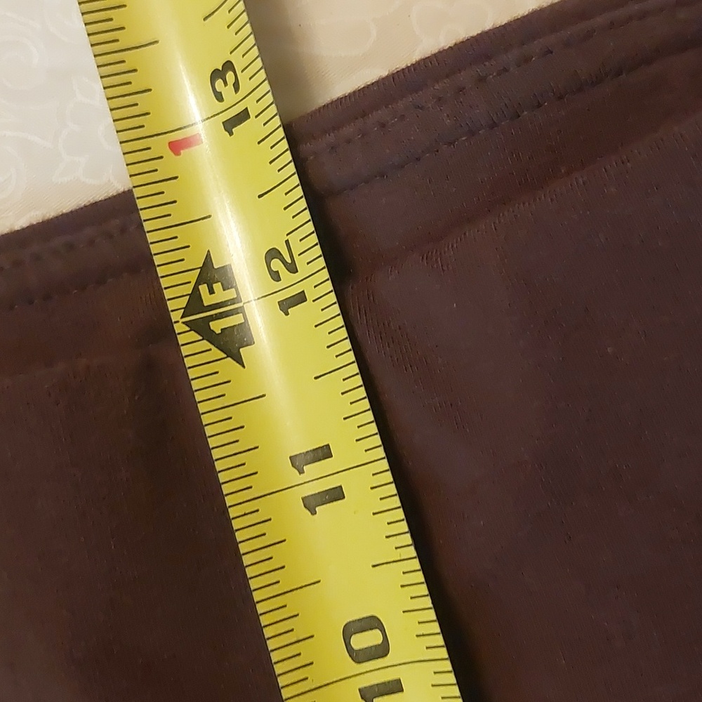Terra & Sky Brown Pull On Leggings Plus Sz 2X 20W-22W - Picture 7 of 13
